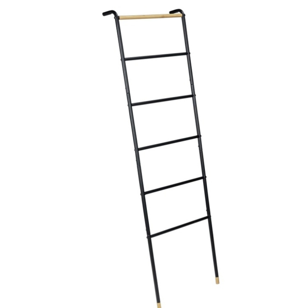 Klädställning att luta mot väggen, LOFT BLACK METAL, 43,5 x H 162 cm, Svart / Natur i gruppen Förvaring / Sovrumsförvaring / Klädställningar hos SmartaSaker.se (41379)