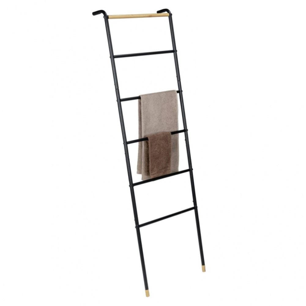 Klädställning att luta mot väggen, LOFT BLACK METAL, 43,5 x H 162 cm, Svart / Natur i gruppen Förvaring / Sovrumsförvaring / Klädställningar hos SmartaSaker.se (41379)