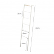 Klädställning att luta mot väggen, TOWER LEANING LADDER, 45 x 24 x H 160 cm, Yamazaki Klädställning att luta mot väggen, TOWER LEANING LADDER, 45 x 24 x H 160 cm, Yamazaki