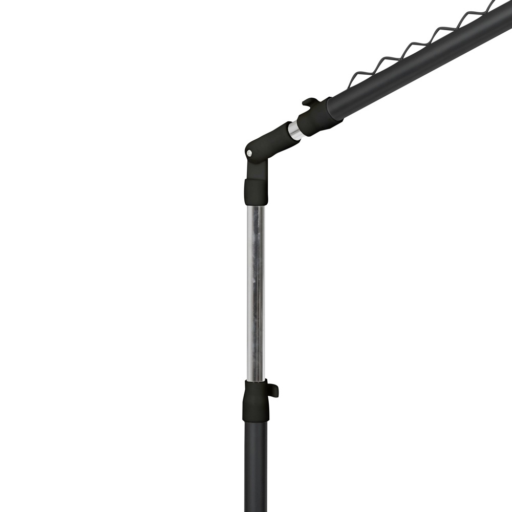 Klädställning med hjul, Sluttande, UNDER STAIRS, 91,5 x 42 x H 102 - 170 cm, Svart / Silver i gruppen Förvaring / Garderobsförvaring / Klädgarderober hos SmartaSaker.se (41382)