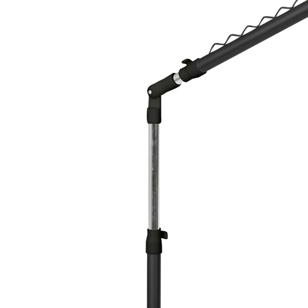 Klädställning med hjul, Sluttande, UNDER STAIRS, 91,5 x 42 x H 102 - 170 cm, Svart / Silver i gruppen Förvaring / Garderobsförvaring / Klädgarderober hos SmartaSaker.se (41382)