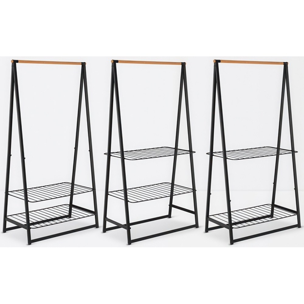 Klädställning med hyllor, BRABANTIA LINN LARGE, 99,5 x 57 x H 190 cm i gruppen Förvaring / Sovrumsförvaring / Klädställningar hos SmartaSaker.se (41384)