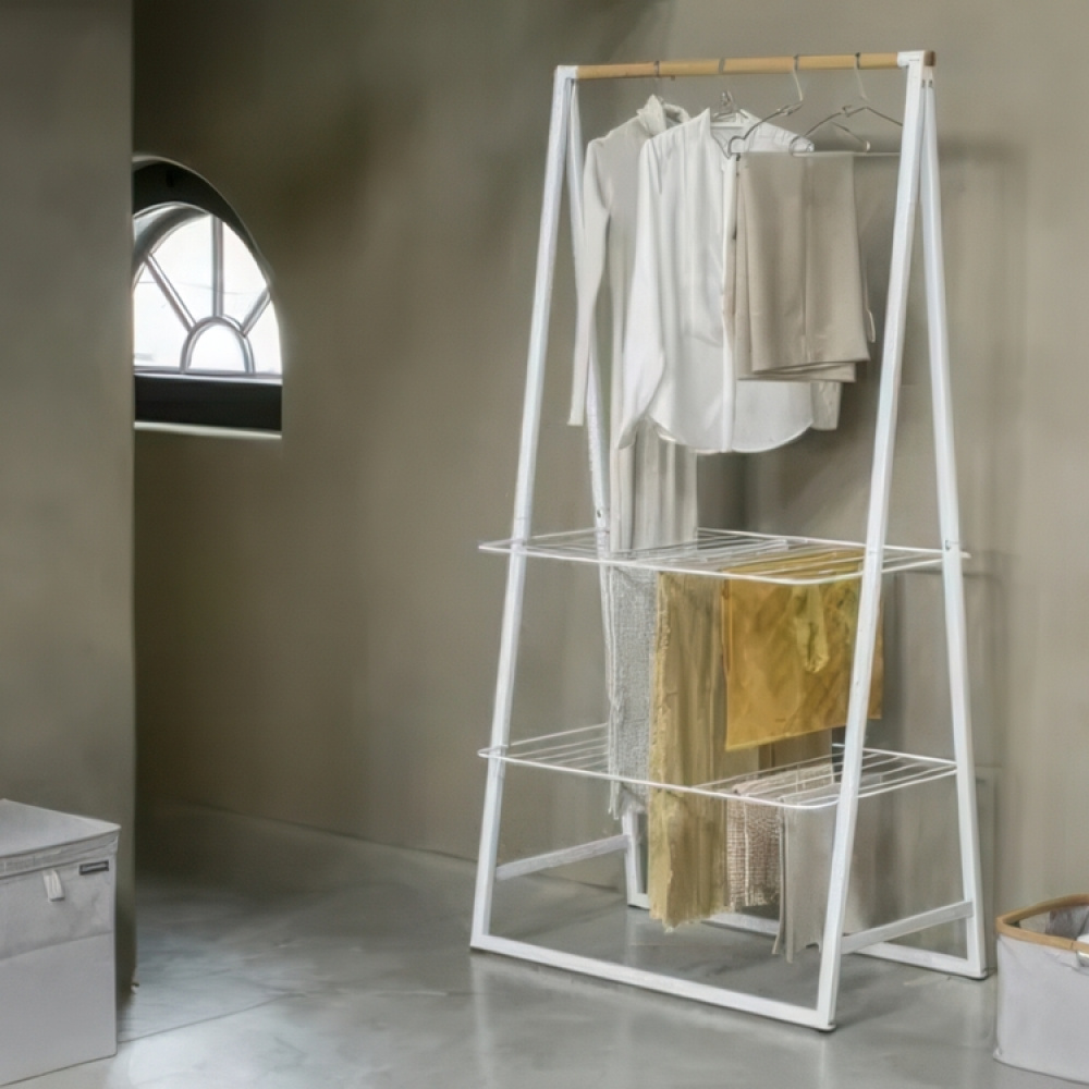 Klädställning med hyllor, BRABANTIA LINN LARGE, 99,5 x 57 x H 190 cm i gruppen Förvaring / Sovrumsförvaring / Klädställningar hos SmartaSaker.se (41384)