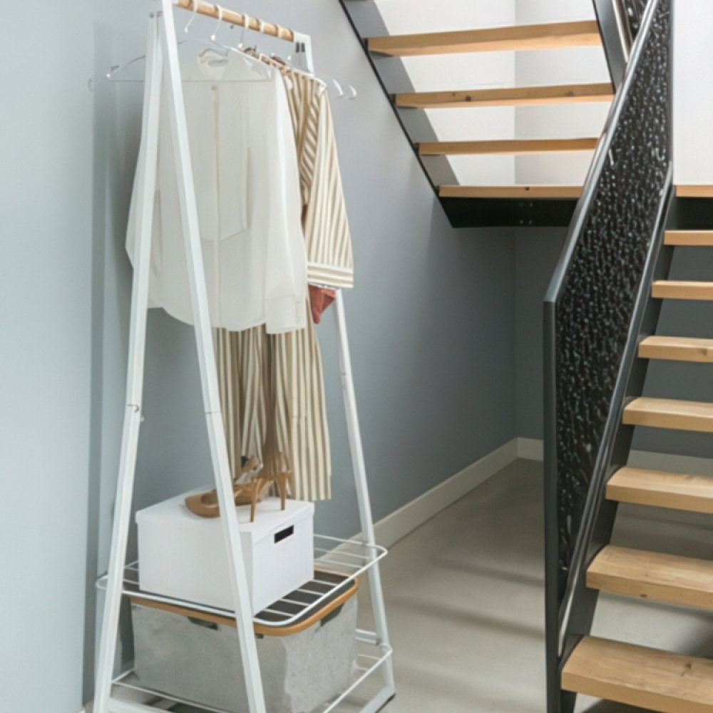 Klädställning med hyllor, BRABANTIA LINN SMALL, 60,6 x 57 x H 190 cm i gruppen Förvaring / Sovrumsförvaring / Klädställningar hos SmartaSaker.se (41385)