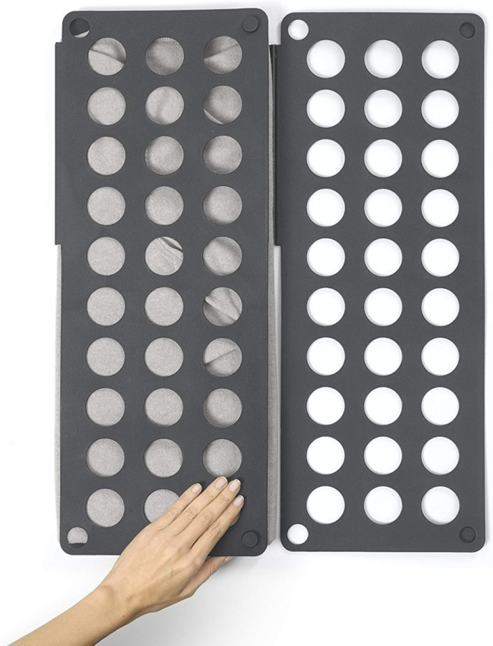 Klädvikare, Spar tid - blir snyggt, CLOTHES FOLDER , Grå i gruppen Förvaring / Tvätt och tork hos SmartaSaker.se (41388)