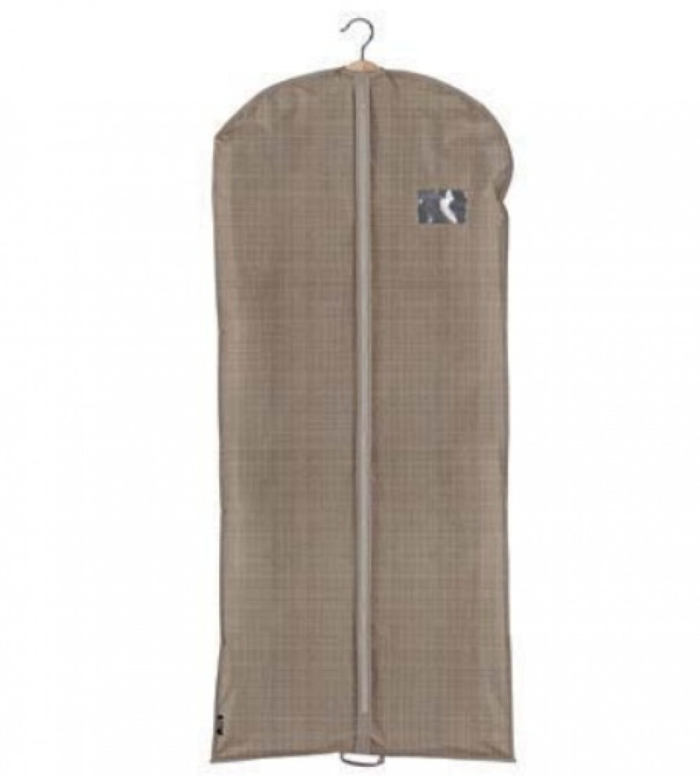 Klädöverdrag av återanvänd plast, Lång, VITA ECO DRESS COVER, 60 x H 135 cm, Brun i gruppen Förvaring / Garderobsförvaring / Klädgarderober hos SmartaSaker.se (41397)