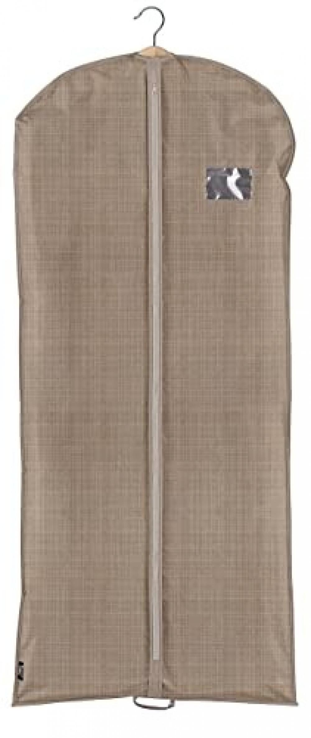 Klädöverdrag av återanvänd plast, Lång, VITA ECO DRESS COVER, 60 x H 135 cm, Brun i gruppen Förvaring / Garderobsförvaring / Klädgarderober hos SmartaSaker.se (41397)