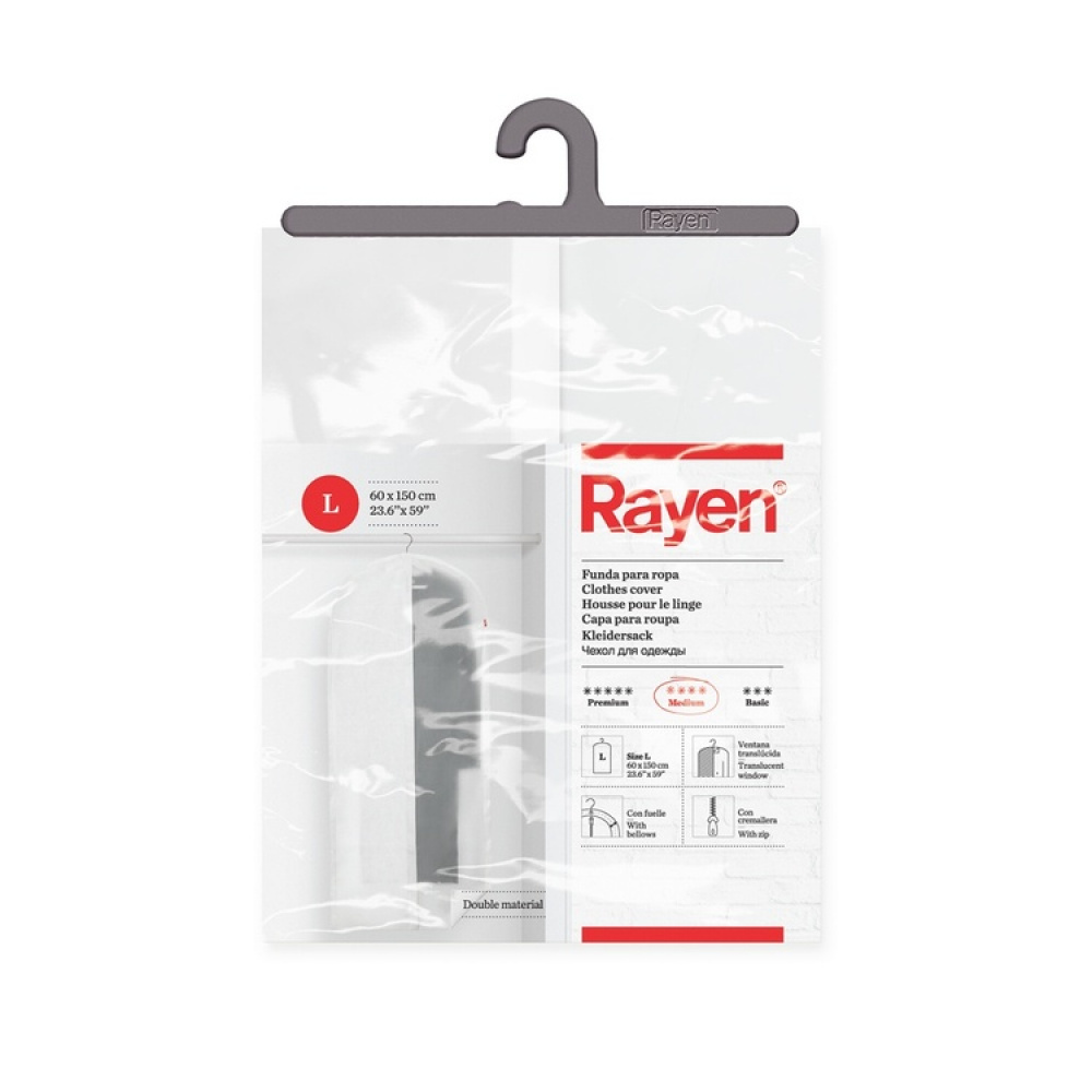 Klädöverdrag, Extra Lång, NON WOVEN, 60 x 5 x H 150, Vit / Klar i gruppen Förvaring / Garderobsförvaring / Klädgarderober hos SmartaSaker.se (41411)