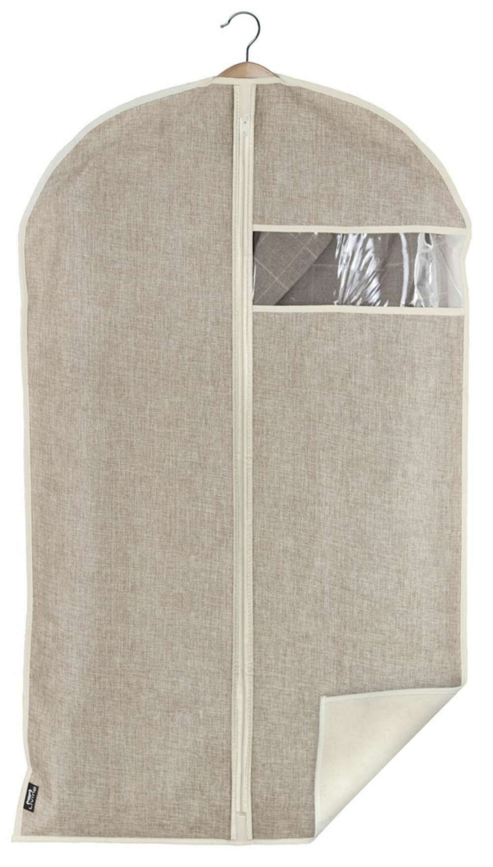 Klädöverdrag, Kort, MAISON, 60 x H 100 cm, Sand i gruppen Förvaring / Garderobsförvaring / Klädgarderober hos SmartaSaker.se (41419)