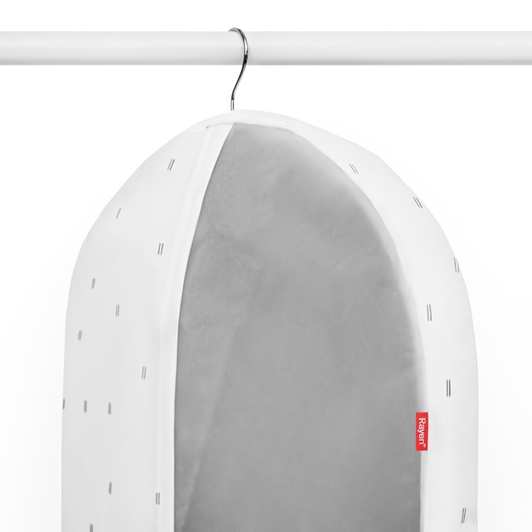 Klädöverdrag, Kort, RAIN, 60 x 5 x H 100 cm, Transparent / Vit i gruppen Förvaring / Garderobsförvaring / Klädgarderober hos SmartaSaker.se (41423)