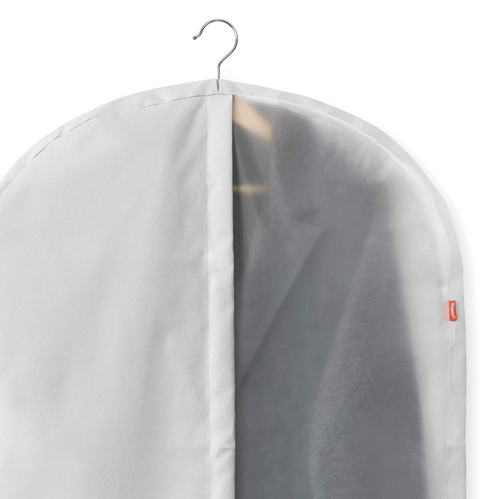 Klädöverdrag, Kort, RAYEN PREMIUM, 60 x 5 x H 100 cm, Ljusgrå i gruppen Förvaring / Garderobsförvaring / Klädgarderober hos SmartaSaker.se (41424)