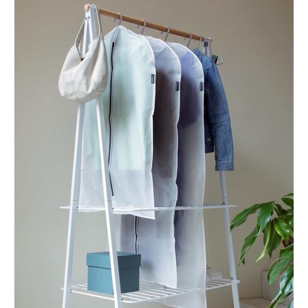 Klädöverdrag, Korta, 2 st, BRABANTIA - MEDIUM - 60 x H100 cm, Transparent / Svart i gruppen Förvaring / Garderobsförvaring / Klädgarderober hos SmartaSaker.se (41434)
