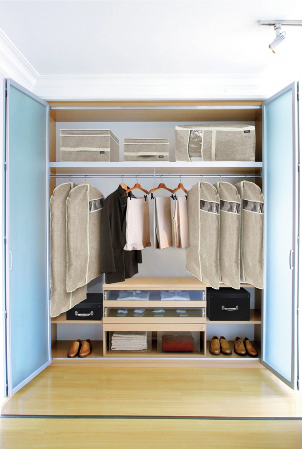 Klädöverdrag, Lång, MAISON, 60 x H135 cm, Sand i gruppen Förvaring / Garderobsförvaring / Klädgarderober hos SmartaSaker.se (41441)