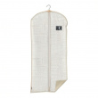 Klädöverdrag, Lång, URBAN GOLD, 60 x H135 cm, Vit / Beige