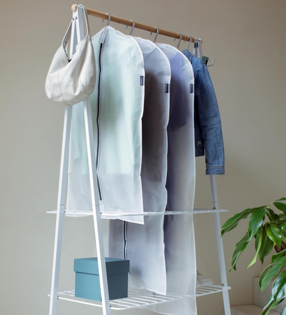 Klädöverdrag, Långa, 2 st, BRABANTIA - LARGE - 60 x 135 cm, Transparent / Svart i gruppen Förvaring / Garderobsförvaring / Klädgarderober hos SmartaSaker.se (41449)