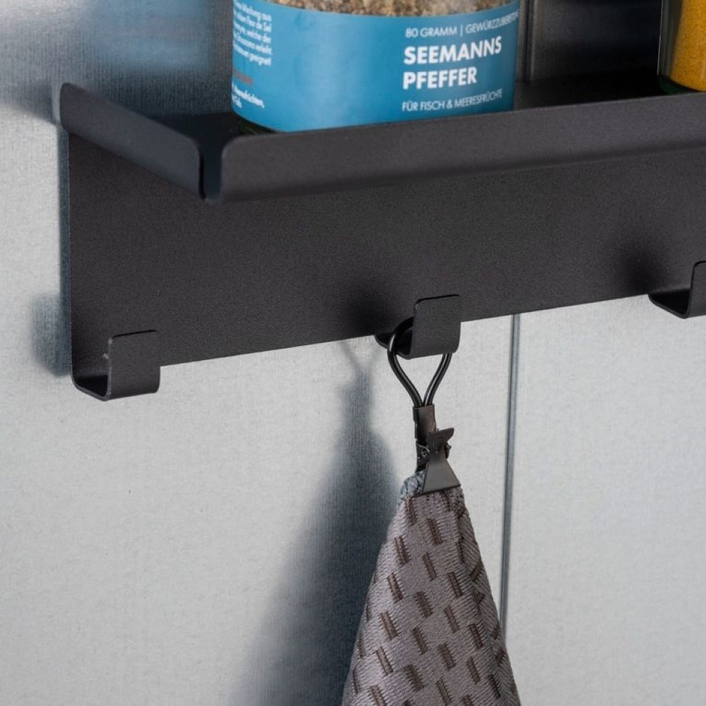 Klämmor för handdukar som saknar ögla, 4 st, TOWEL CLIPS, Svarta i gruppen Förvaring / Badrumsförvaring hos SmartaSaker.se (41453)