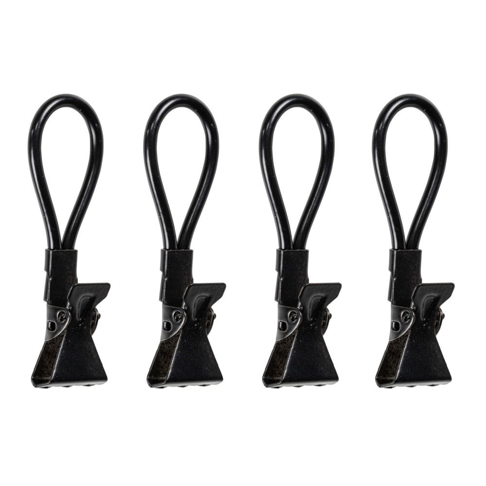 Klämmor för handdukar som saknar ögla, 4 st, TOWEL CLIPS, Svarta i gruppen Förvaring / Badrumsförvaring hos SmartaSaker.se (41453)