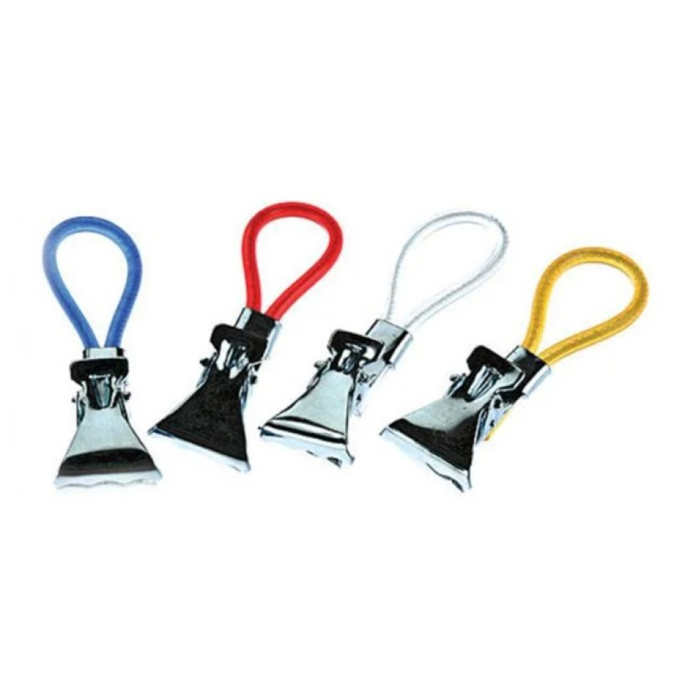 Klämmor för handdukar som saknar ögla, 5 st, HABO TOWEL CLIPS, Blandade Färger i gruppen Förvaring / Badrumsförvaring hos SmartaSaker.se (41454)