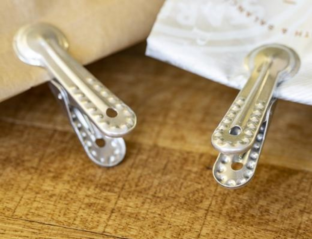 Klämmor i aluminium, 10 st, BAG-CLIPS LARGE, Kikkerland, Silver i gruppen Förvaring / Köksförvaring hos SmartaSaker.se (41455)
