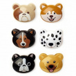 Klämmor med Hundar, 6 st, DOGGIE BAG CLIPS, Kikkerland, Mix Klämmor med Hundar, 6 st, DOGGIE BAG CLIPS, Kikkerland, Mix