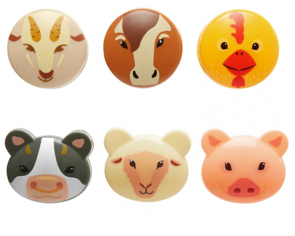 Klämmor, Bondgård, 6 st, FARM ANIMAL BAG CLIPS, Kikkerland, Mix i gruppen Förvaring / Köksförvaring hos SmartaSaker.se (41460)