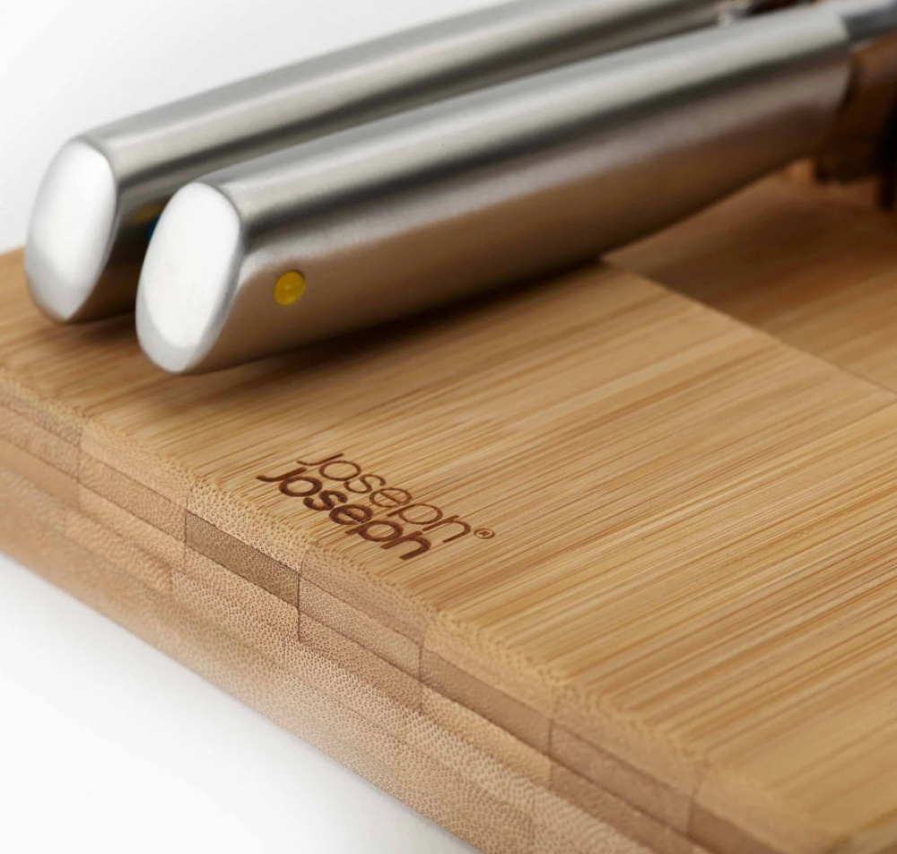 Knivställ för 12 st knivar, LARGE DRAWERSTORE BAMBOO, Joseph Joseph, 39,7 x 17,6 x H 8,4 cm, Natur i gruppen Förvaring / Köksförvaring / Organisera köksskåp / Besticklådor hos SmartaSaker.se (41464)