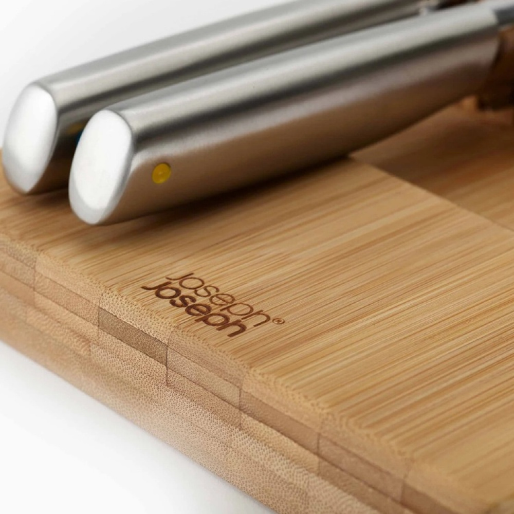 Knivställ för 12 st knivar, LARGE DRAWERSTORE BAMBOO, Joseph Joseph, 39,7 x 17,6 x H 8,4 cm, Natur i gruppen Förvaring / Köksförvaring / Organisera köksskåp / Besticklådor hos SmartaSaker.se (41464)