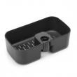 Korg för Duschstång, RENEW SHOWER CADDY, 24,4 x 13,3 x H 7,5 cm , Brabantia, Mörkgrå Korg för Duschstång, RENEW SHOWER CADDY, 24,4 x 13,3 x H 7,5 cm , Brabantia, Mörkgrå