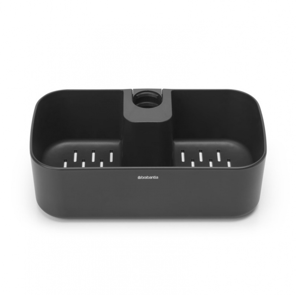Korg för Duschstång, RENEW SHOWER CADDY, 24,4 x 13,3 x H 7,5 cm , Brabantia, Mörkgrå i gruppen Förvaring / Badrumsförvaring / Bad- och duschkorgar hos SmartaSaker.se (41471)