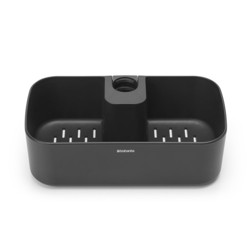 Korg för Duschstång, RENEW SHOWER CADDY, 24,4 x 13,3 x H 7,5 cm , Brabantia, Mörkgrå i gruppen Förvaring / Badrumsförvaring hos SmartaSaker.se (41471)