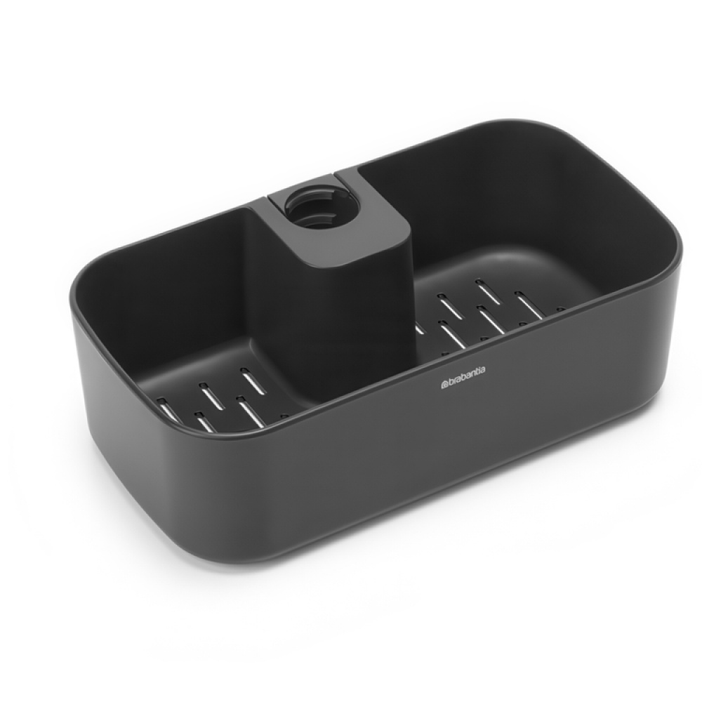 Korg för Duschstång, RENEW SHOWER CADDY, 24,4 x 13,3 x H 7,5 cm , Brabantia, Mörkgrå i gruppen Förvaring / Badrumsförvaring hos SmartaSaker.se (41471)