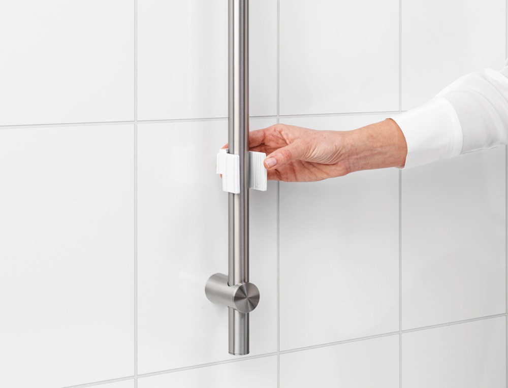 Korg för Dushstång, RENEW SHOWER CADDY, 24,4 x 13,3 x H 7,5 cm , Brabantia, Soft Beige i gruppen Förvaring / Badrumsförvaring / Bad- och duschkorgar hos SmartaSaker.se (41472)