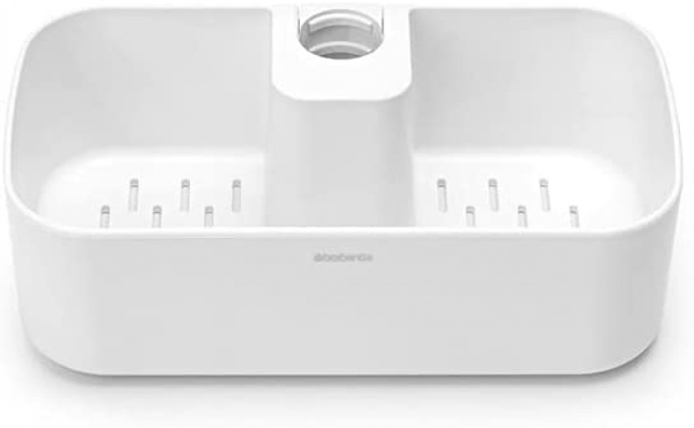 Korg för Dushstång, RENEW SHOWER CADDY, 24,4 x 13,3 x H7,5 cm , Brabantia, Vit i gruppen Förvaring / Badrumsförvaring / Bad- och duschkorgar hos SmartaSaker.se (41473)