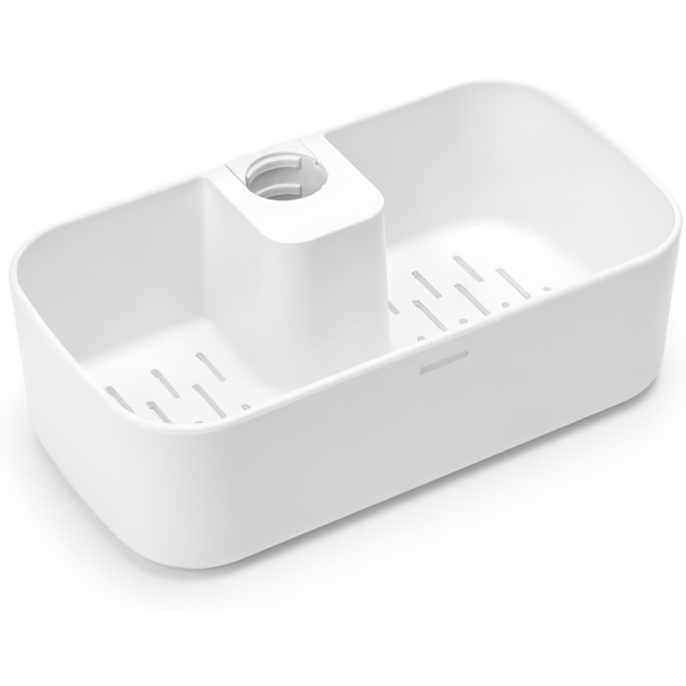 Korg för Dushstång, RENEW SHOWER CADDY, 24,4 x 13,3 x H7,5 cm , Brabantia, Vit i gruppen Förvaring / Badrumsförvaring / Bad- och duschkorgar hos SmartaSaker.se (41473)