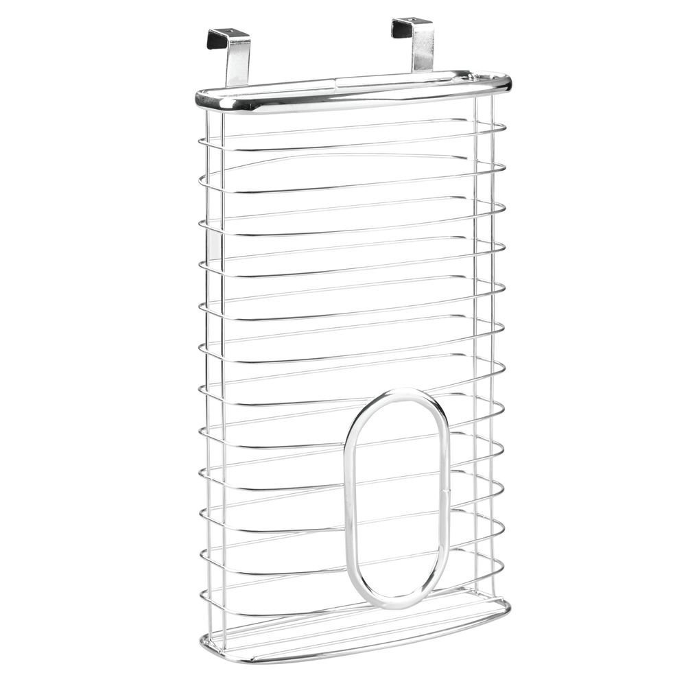 Korg för skåpdörr för plastpåsar, AXIS, 20,6 x 10 x H 37,6 cm, Silver i gruppen Förvaring / Köksförvaring / Organisera köksskåp / Under diskbänksförvaring hos SmartaSaker.se (41474)