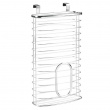 Korg för skåpdörr för plastpåsar, AXIS, 20,6 x 10 x H 37,6 cm, Silver  Korg för skåpdörr för plastpåsar, AXIS, 20,6 x 10 x H 37,6 cm, Silver