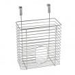 Korg för skåpdörr i metall, PLASTIC BAG ORGANIZER, 12 x 20 x H30 cm, Silver Korg för skåpdörr i metall, PLASTIC BAG ORGANIZER, 12 x 20 x H30 cm, Silver
