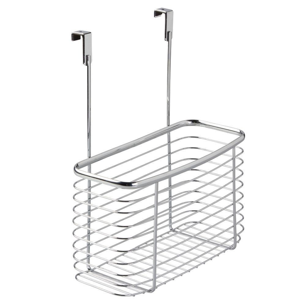 Korg för skåpdörr, Hög, ID OVER CABINET BASKET, 15 x 28 x H 35 cm, Silver i gruppen Förvaring / Köksförvaring / Organisera köksskåp / Under diskbänksförvaring hos SmartaSaker.se (41476)
