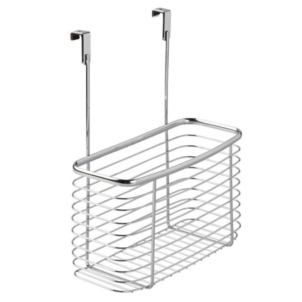 Korg för skåpdörr, Hög, ID OVER CABINET BASKET, 15 x 28 x H 35 cm, Silver i gruppen Förvaring / Köksförvaring / Organisera köksskåp / Under diskbänksförvaring hos SmartaSaker.se (41476)