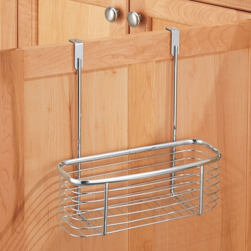 Korg för skåpdörr, Låg, AXIS, 28 x 13,5 x H30,5 cm, Silver i gruppen Förvaring / Köksförvaring / Organisera köksskåp / Under diskbänksförvaring hos SmartaSaker.se (41477)