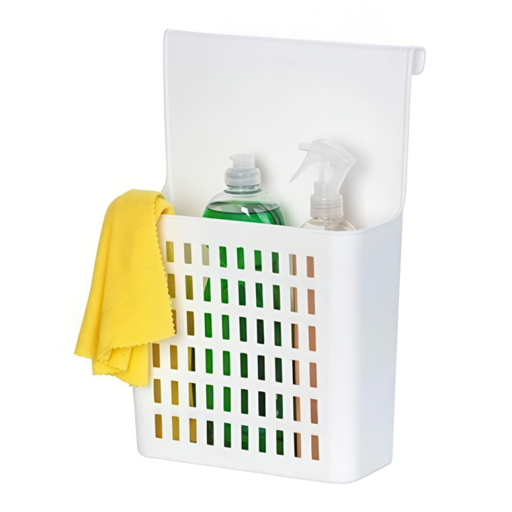 Korg för skåpdörr, Plast, TÜR-ORGANIZER, 24 x 12 cm H35,5, Vit i gruppen Förvaring / Köksförvaring / Organisera köksskåp / Under diskbänksförvaring hos SmartaSaker.se (41479)