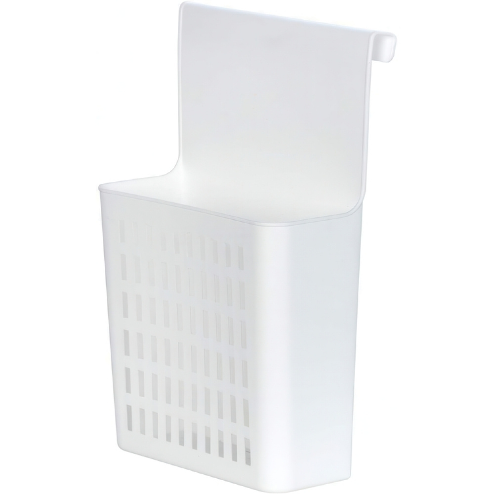 Korg för skåpdörr, Plast, TÜR-ORGANIZER, 24 x 12 cm H35,5, Vit i gruppen Förvaring / Köksförvaring / Organisera köksskåp / Under diskbänksförvaring hos SmartaSaker.se (41479)