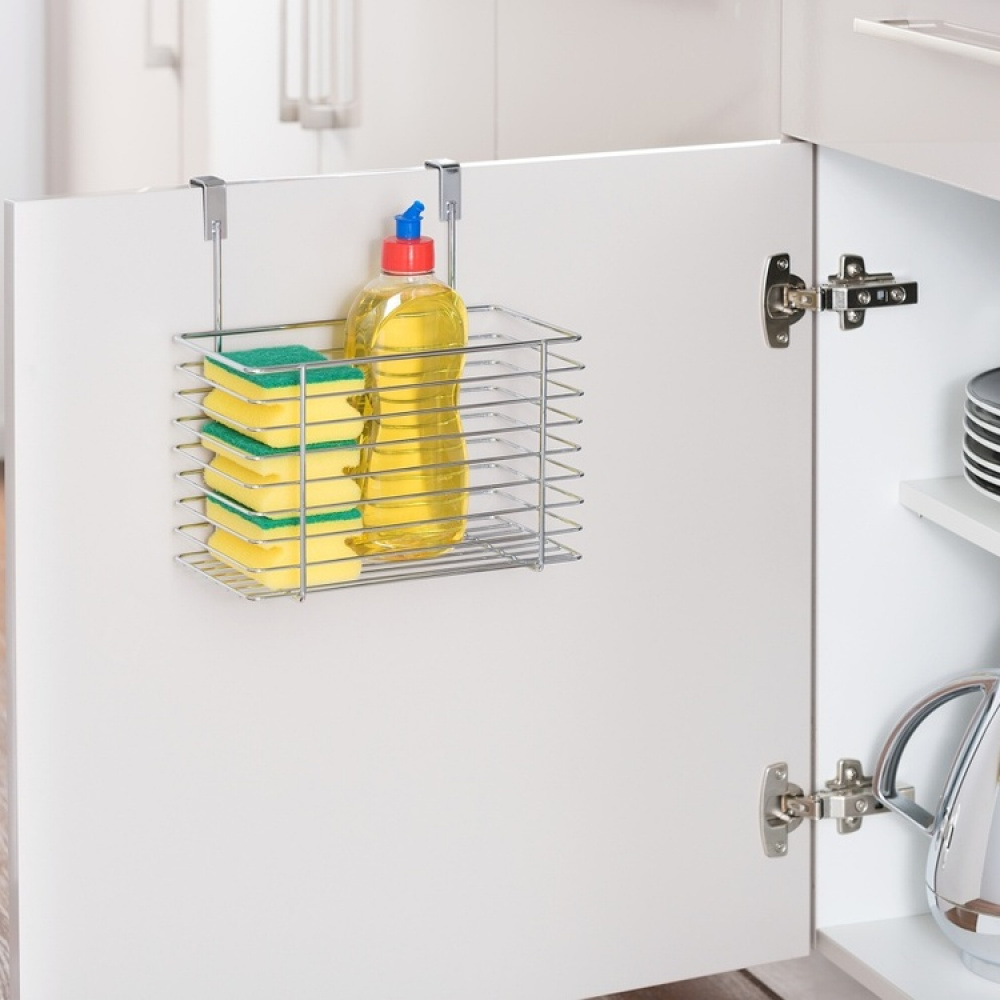 Korg i metall för skåpdörr, LARGE EINHÄNGEKORB, 24 x 15 x H24,5cm, Silver i gruppen Förvaring / Köksförvaring / Organisera köksskåp hos SmartaSaker.se (41481)