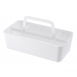 Korg i metall, TOWER TOOL BOX, 30 x 15 x H 15 cm, Yamazaki, Vit Korg i metall, TOWER TOOL BOX, 30 x 15 x H 15 cm, Yamazaki, Vit