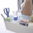 Korg i metall, TOWER TOOL BOX, 30 x 15 x H 15 cm, Yamazaki, Vit Korg i metall, TOWER TOOL BOX, 30 x 15 x H 15 cm, Yamazaki, Vit