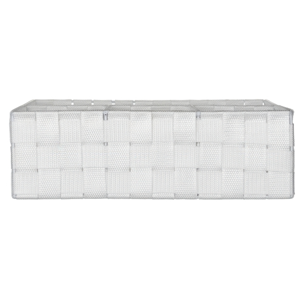 Korg med 4 fack, ADRIA, Large 32 x 32 x H 10 cm, Off white i gruppen Förvaring / Garderobsförvaring / Sorteringslådor hos SmartaSaker.se (41486)