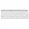 Korg med 4 fack, ADRIA, Large 32 x 32 x H 10 cm, Off white
