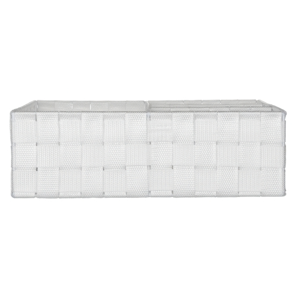 Korg med 4 fack, ADRIA, Large 32 x 32 x H 10 cm, Off white i gruppen Förvaring / Garderobsförvaring / Sorteringslådor hos SmartaSaker.se (41486)