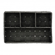 Korg med 4 fack, ADRIA, Liten, 17 x 26 x H6,5 cm, svart Korg med 4 fack, ADRIA, Liten, 17 x 26 x H6,5 cm, svart