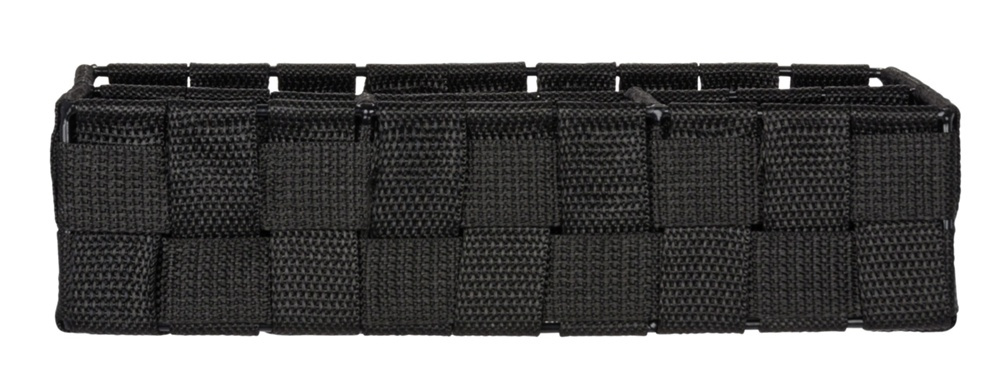 Korg med 4 fack, ADRIA, Liten, 17 x 26 x H6,5 cm, svart i gruppen Förvaring / Städförvaring och sopsortering / Städkorgar hos SmartaSaker.se (41487)